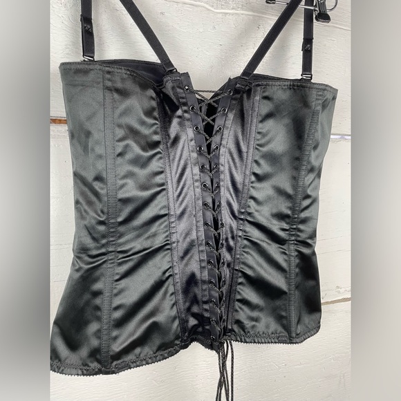 Empire intimates corset lace up sexy top goth emo black size 38C - Picture 4 of 9